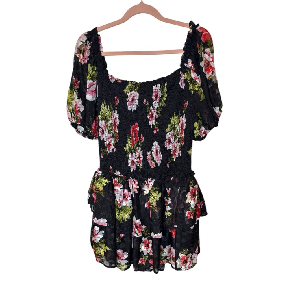 Vici Floral Dress‎ Layered Ruffles and Ruching L - Picture 3 of 7